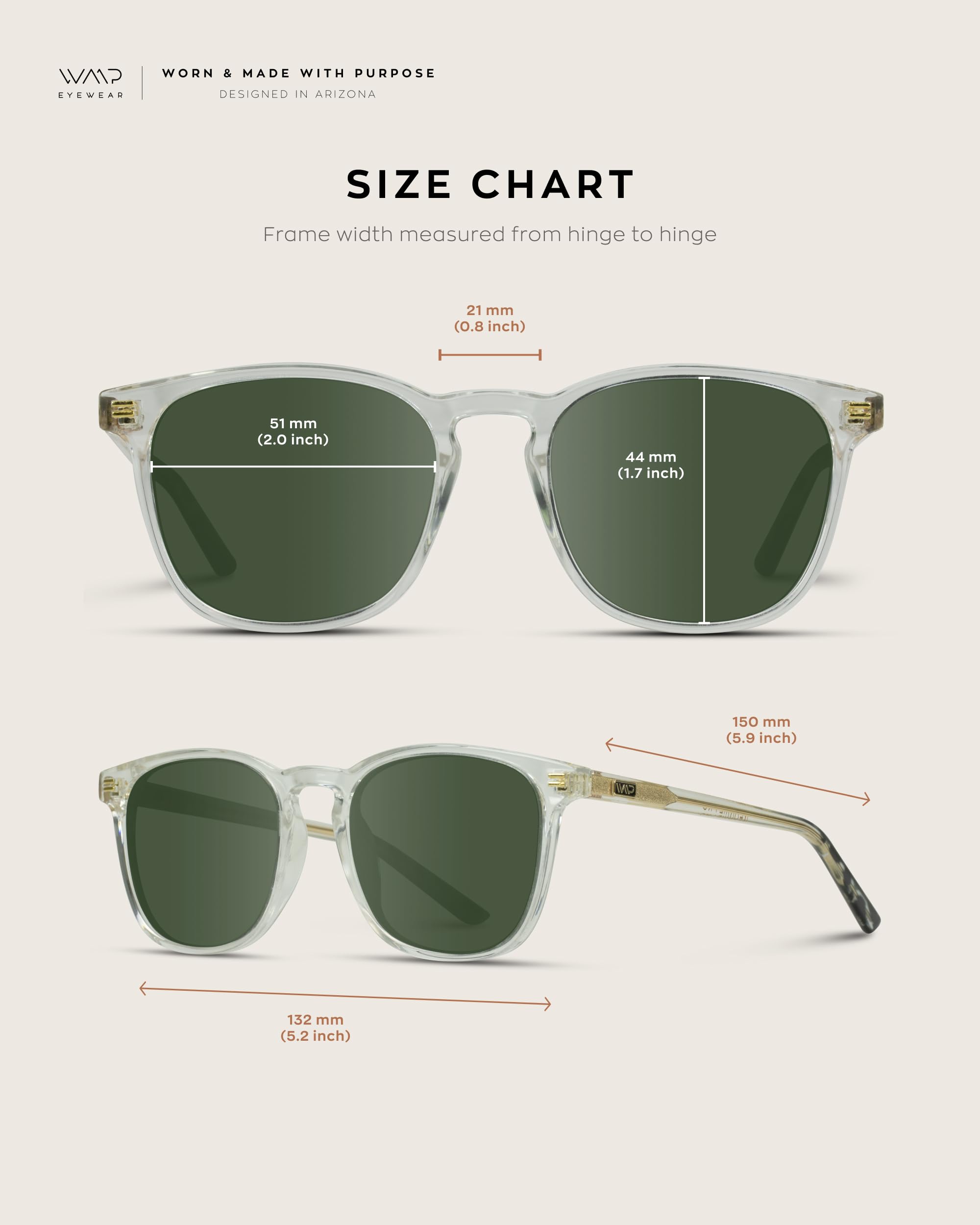 WearMe Pro WMP Eyewear - Men's Polarized Modern Rounded Square Sunglasses