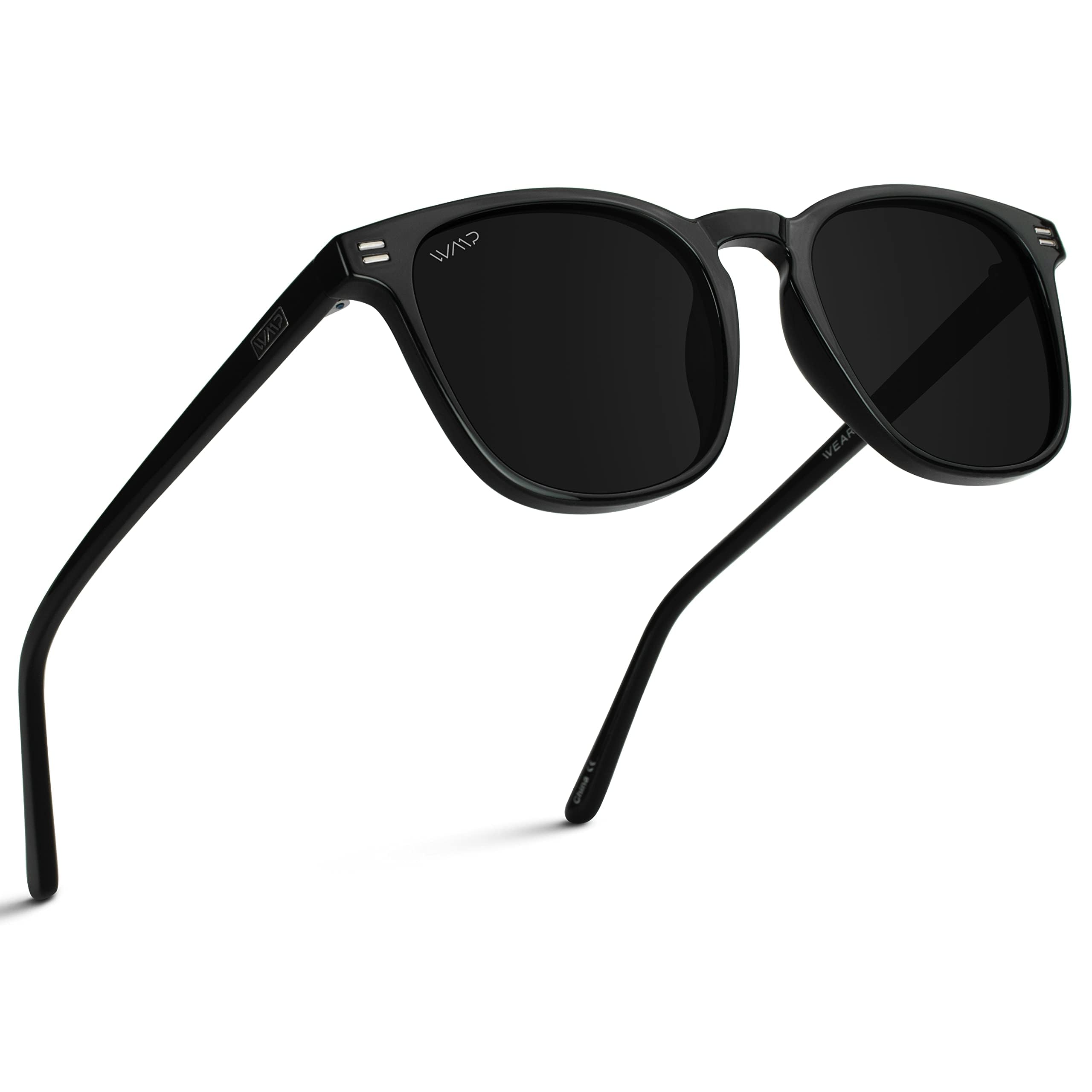 WearMe Pro WMP Eyewear - Men's Polarized Modern Rounded Square Sunglasses