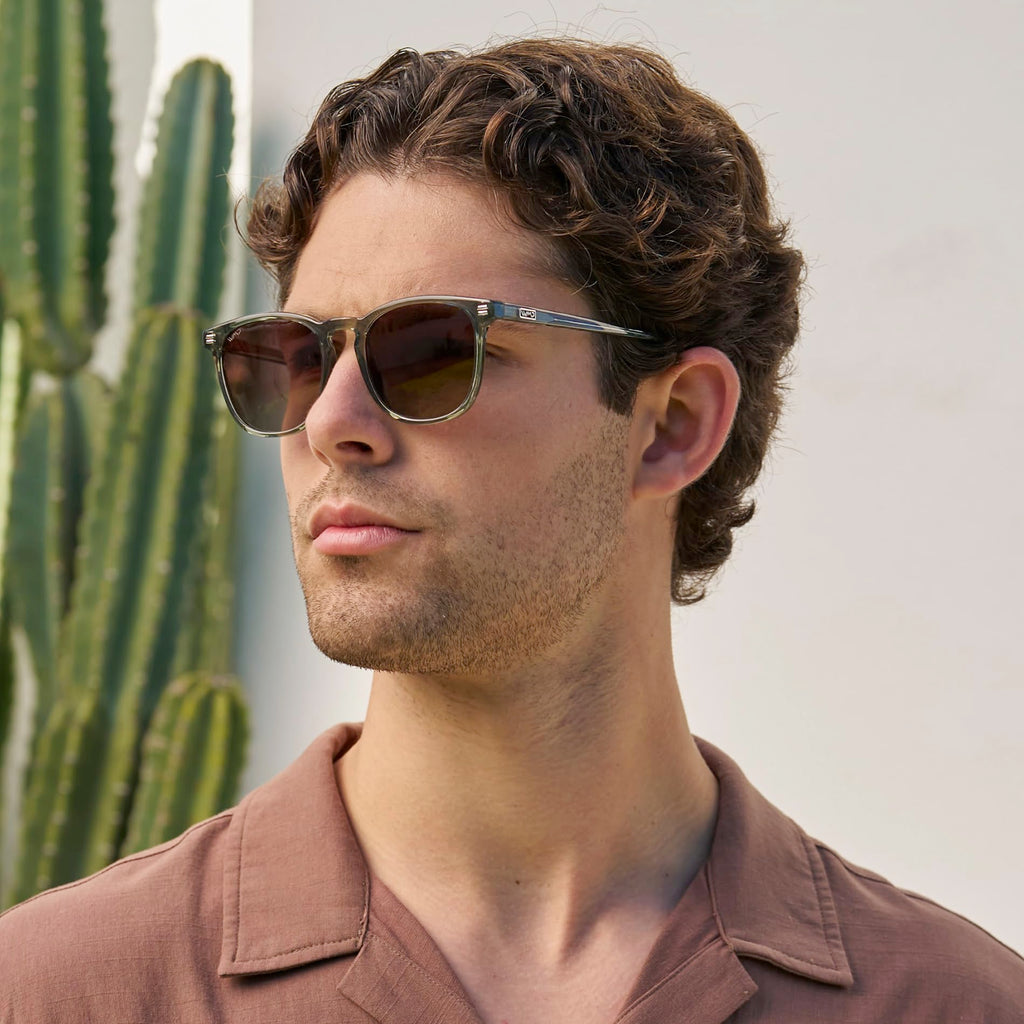 WearMe Pro WMP Eyewear - Men's Polarized Modern Rounded Square Sunglasses