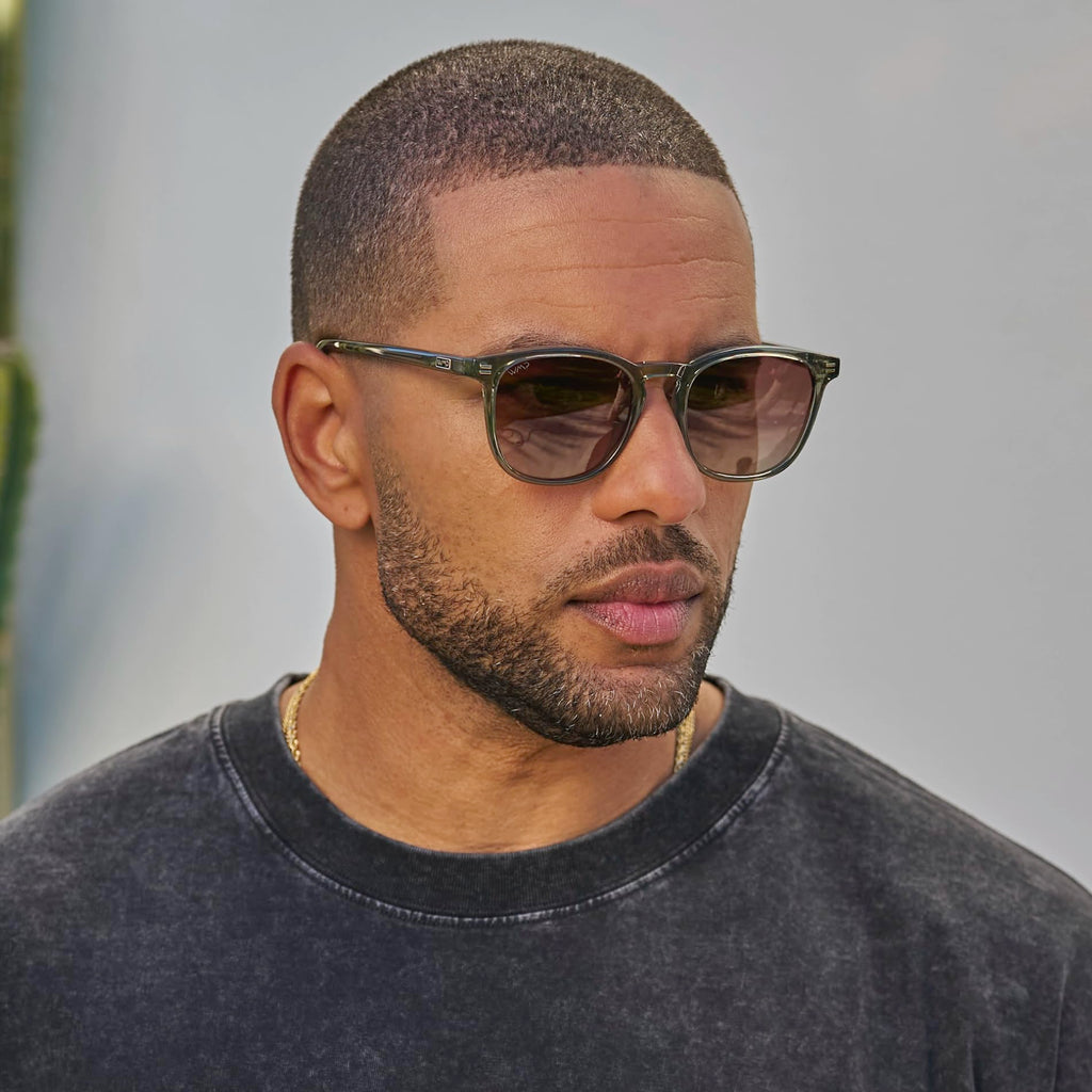 WearMe Pro WMP Eyewear - Men's Polarized Modern Rounded Square Sunglasses