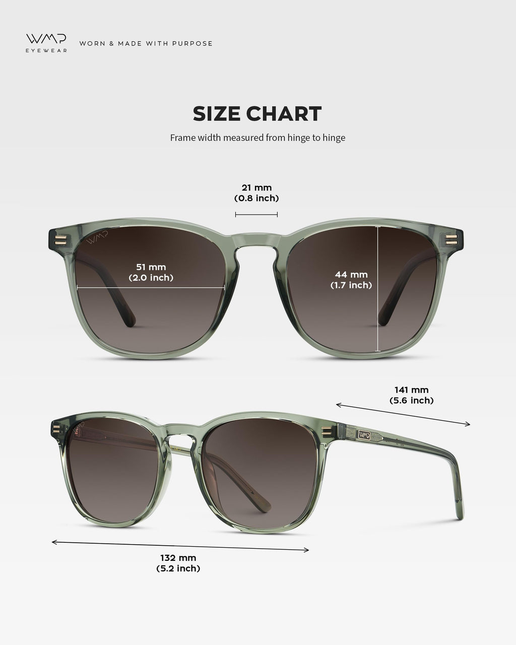 WearMe Pro WMP Eyewear - Men's Polarized Modern Rounded Square Sunglasses