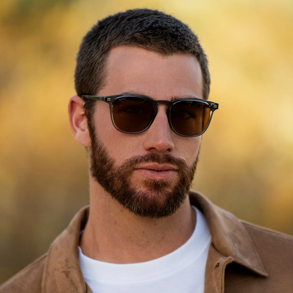 WearMe Pro WMP Eyewear - Men's Polarized Modern Rounded Square Sunglasses