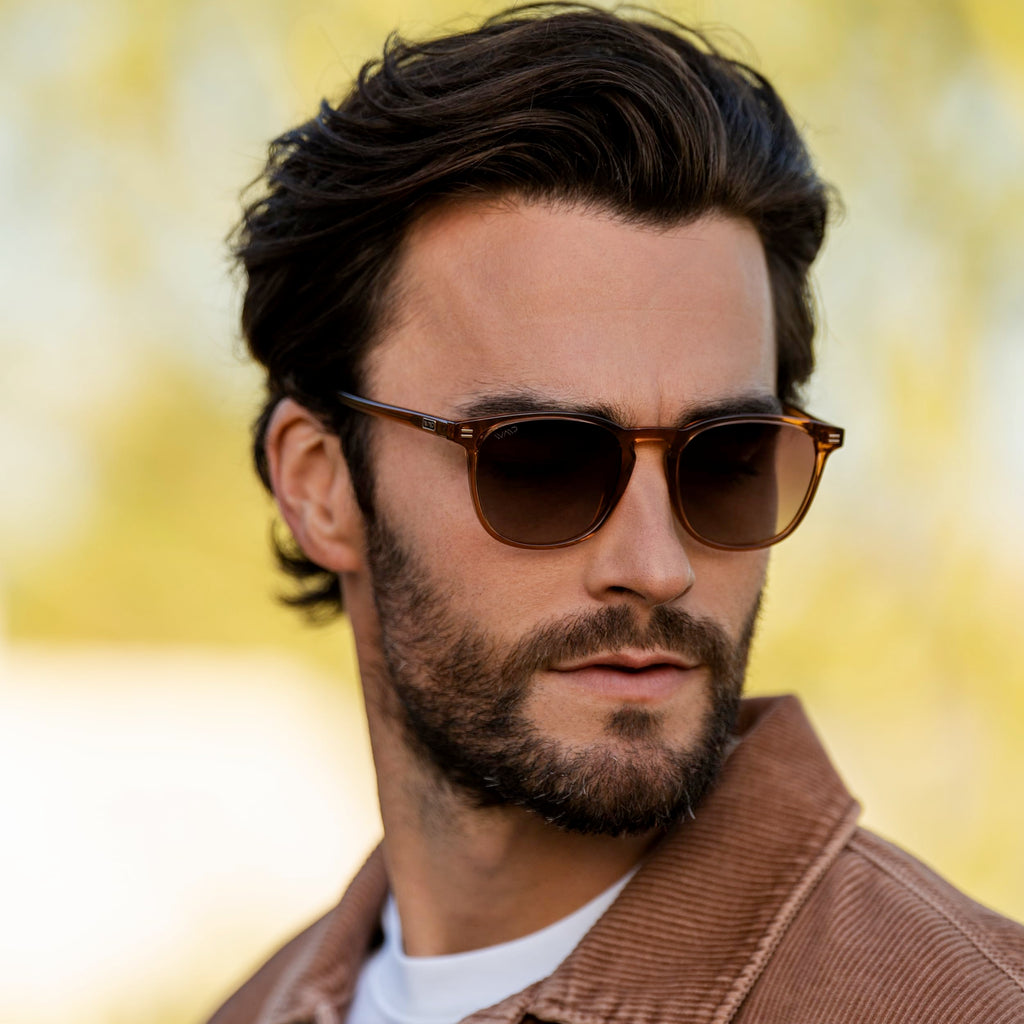 WearMe Pro WMP Eyewear - Men's Polarized Modern Rounded Square Sunglasses