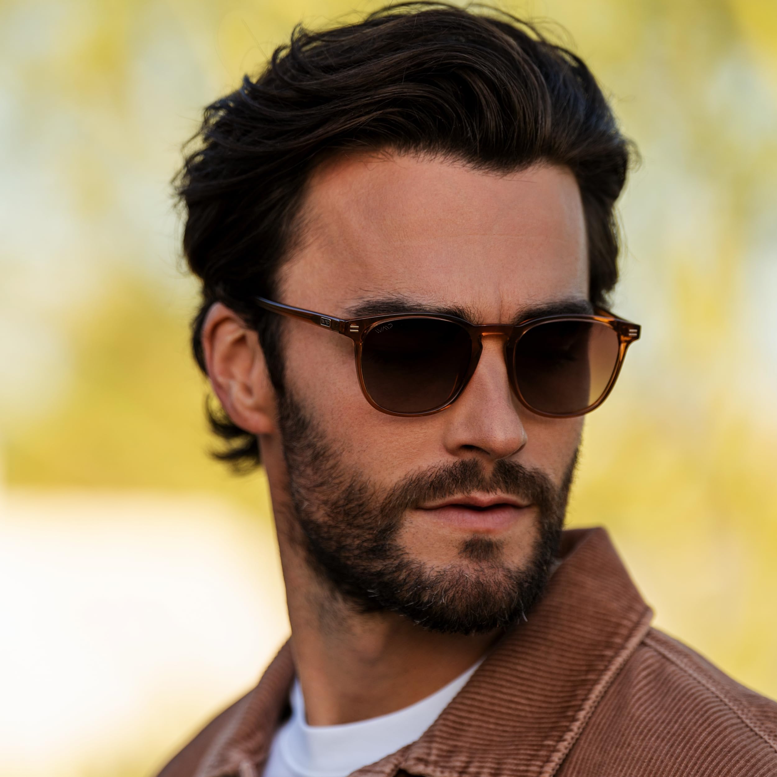 WearMe Pro WMP Eyewear - Men's Polarized Modern Rounded Square Sunglasses