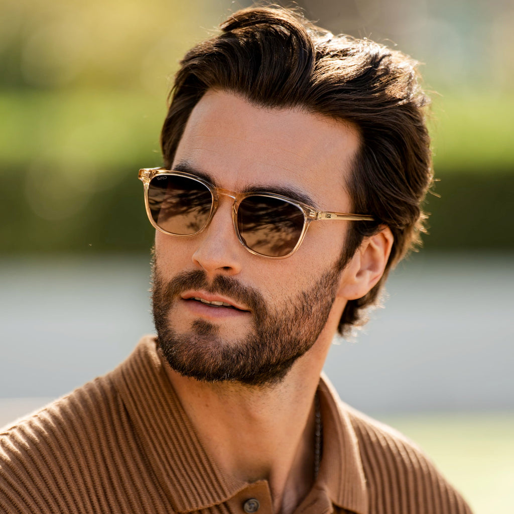 WearMe Pro WMP Eyewear - Men's Polarized Modern Rounded Square Sunglasses