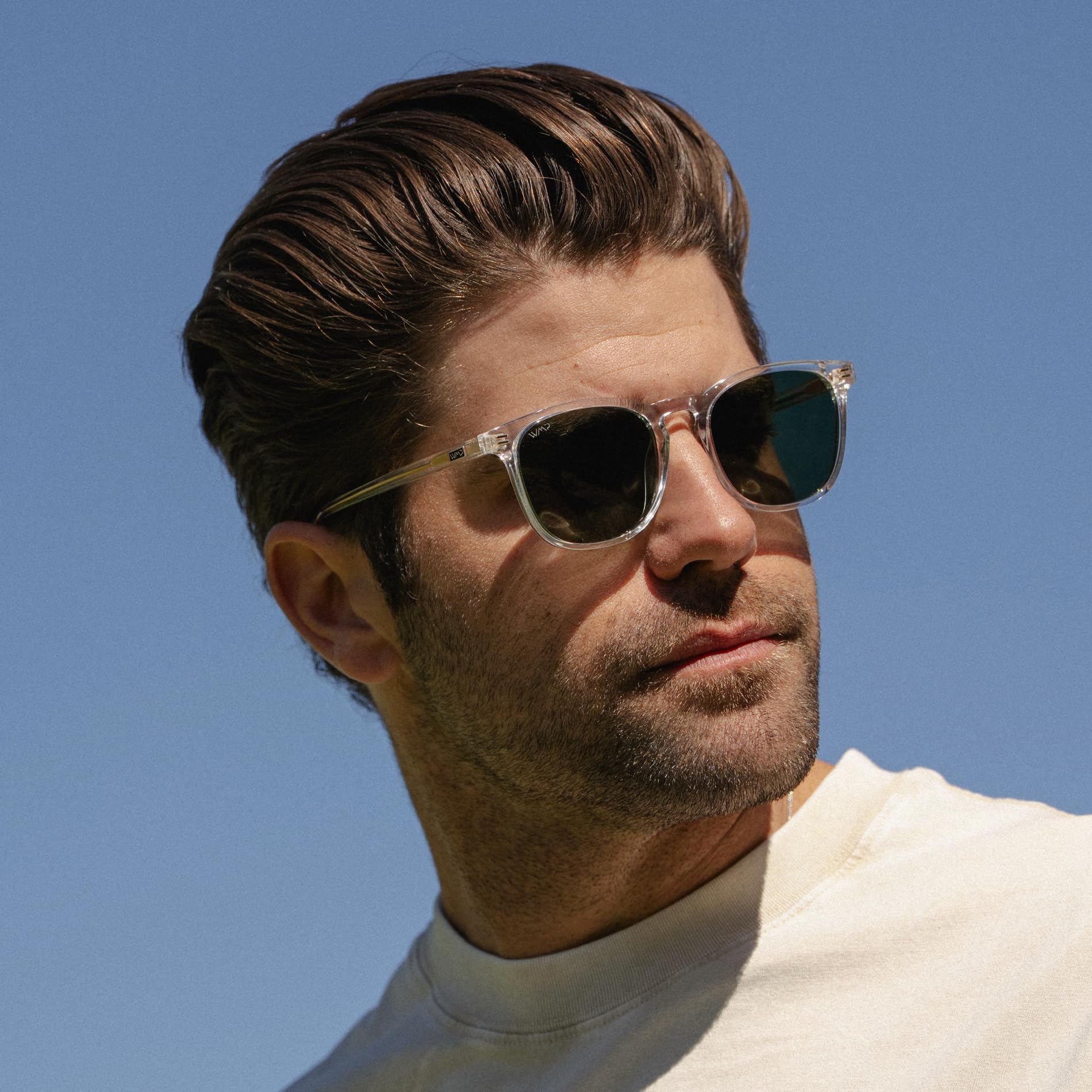 WearMe Pro WMP Eyewear - Men's Polarized Modern Rounded Square Sunglasses