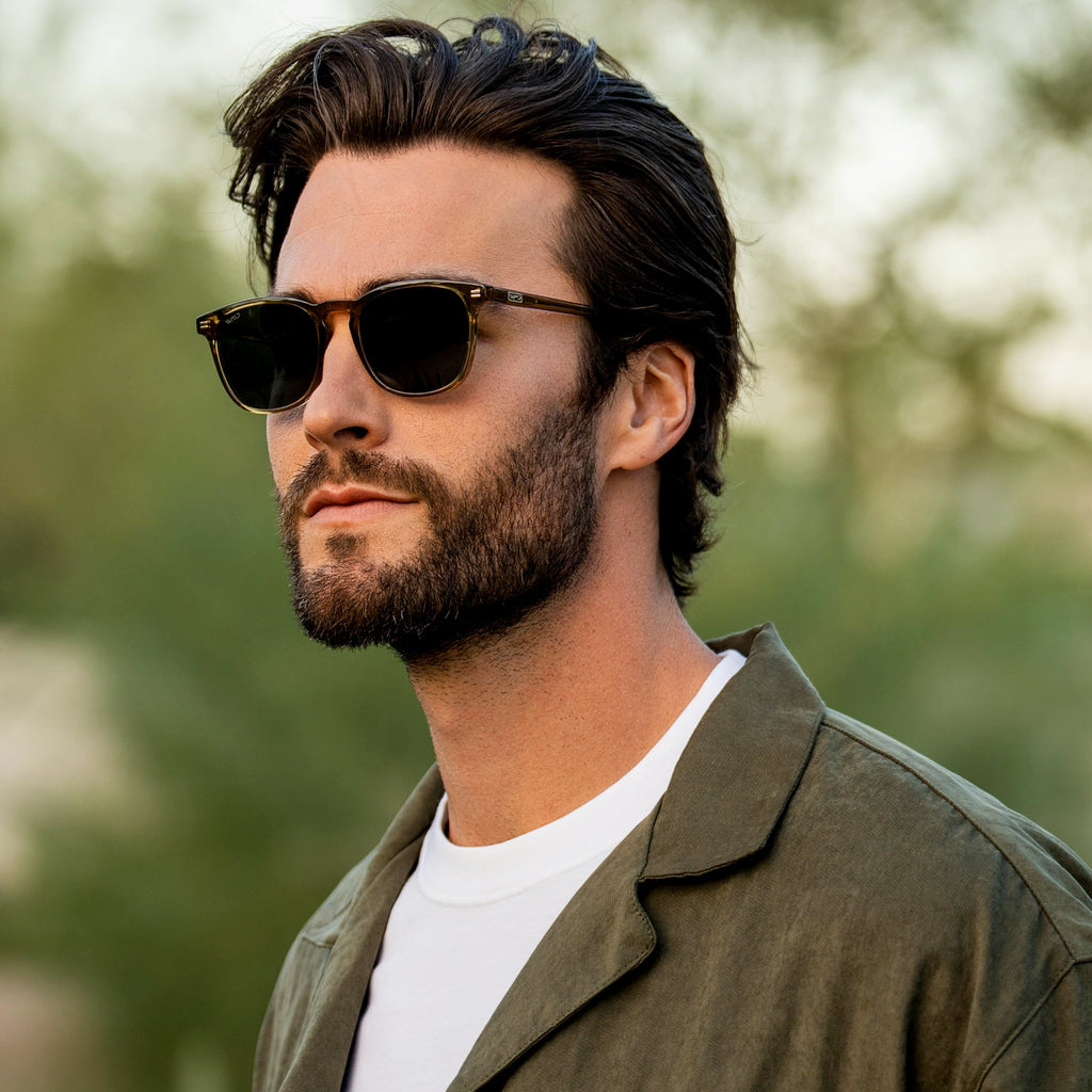 WearMe Pro WMP Eyewear - Men's Polarized Modern Rounded Square Sunglasses