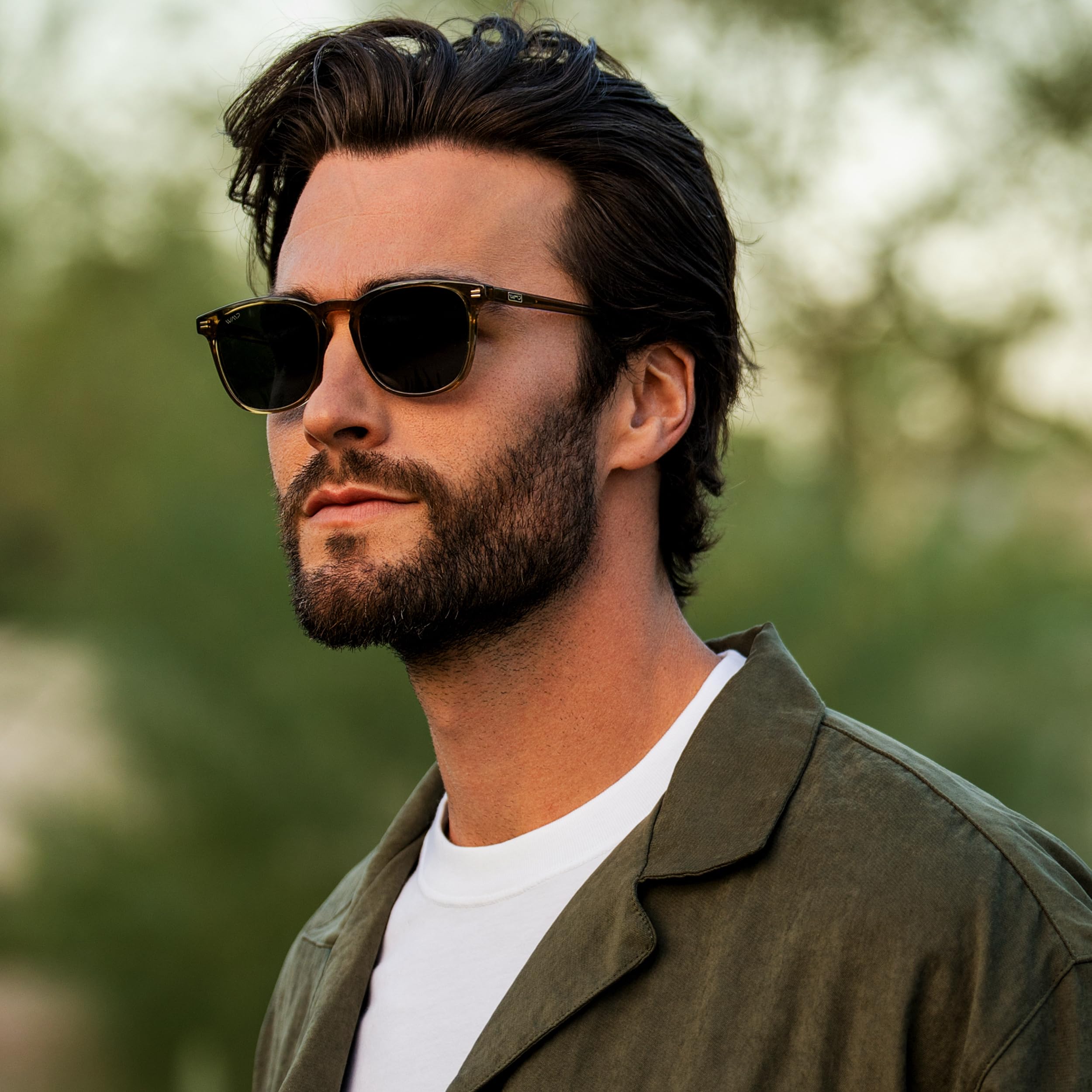 WearMe Pro WMP Eyewear - Men's Polarized Modern Rounded Square Sunglasses